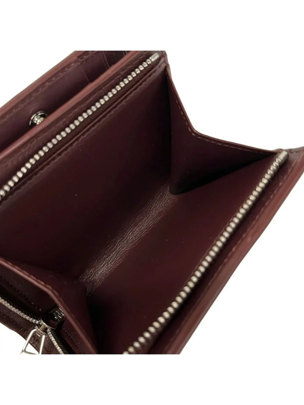 Loewe Bifold Wallet Puzzle Compact Light Brown Light Blue Da Leather
